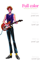 * There are 2 type of my painting stlye; common colors, and vivid colors (colorful).